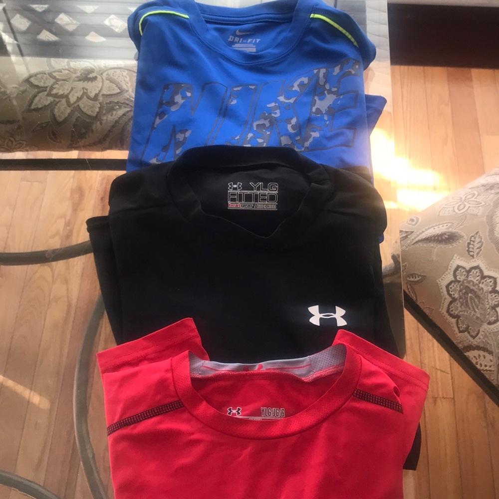 Three boys dry fit shirts